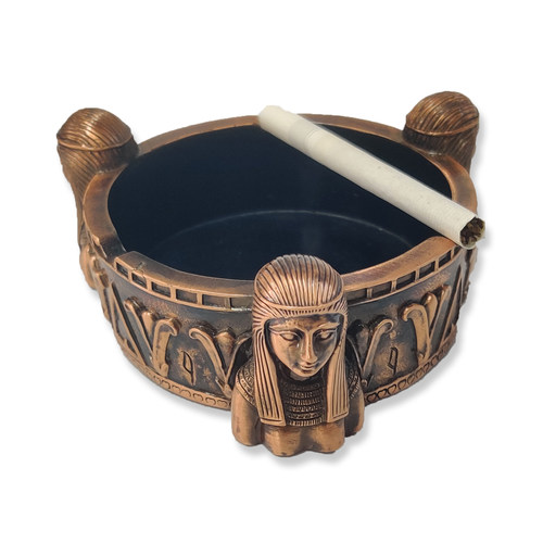 三头埃及侍女烟灰缸家居桌面装饰