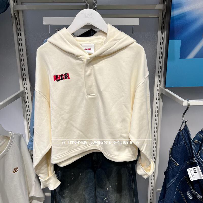 Lee正品 2025秋冬款女士卡通印花连帽卫衣LWT011289207728-A09356