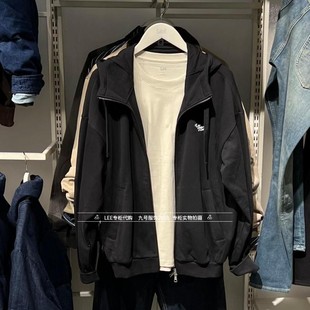 拉链连帽卫衣LMT011843207728 Lee正品 黑色开衫 男士 K11000 2026款