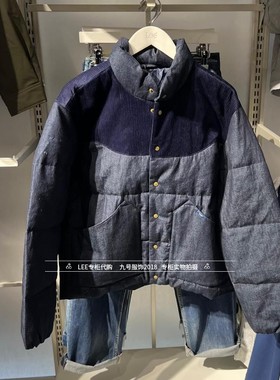 Lee正2025秋冬男士101+拼接牛仔羽绒服LMT0110165FQ00F-898L00