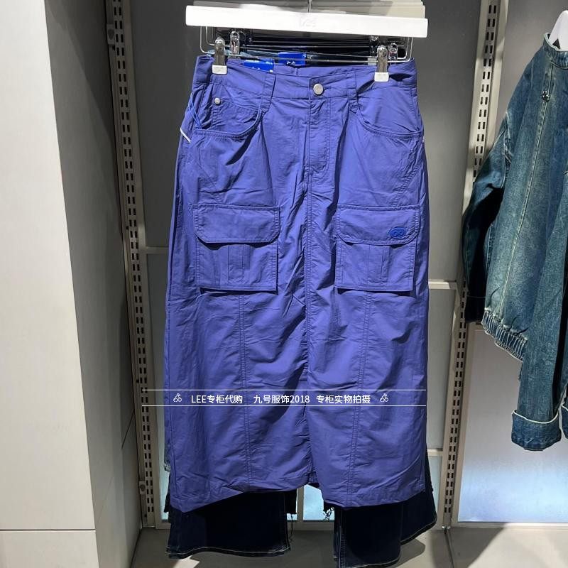Lee正品 2025春季女士时尚开叉工装半身裙LWB009215207724-A07961