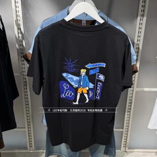 Lee正品2026新款男士时尚印花百搭短袖T恤LMT012023211000-K11000