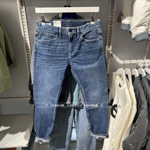 Lee正品2024冬男士705暖岩恒温直脚牛仔裤LMB2467055FF00F-A06121