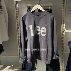 Lee正品 2025秋冬男士logo印花圆领棉卫衣LMT011378209288-A09122