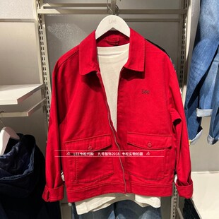 Lee正品 2026春款男士红色牛仔夹克潮外套LMT011960210933-A09719