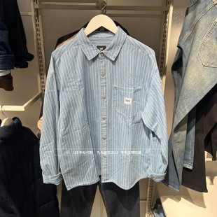 LMT011942210866 Lee正品 宽松休闲牛仔条纹衬衫 男士 A09748 2026款