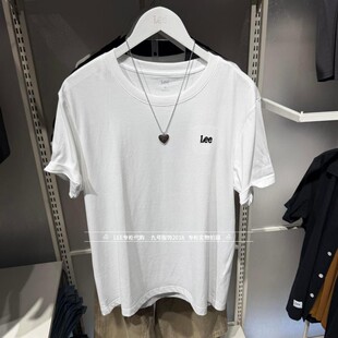 Lee正品2026新款男士LOGO绣标纯棉短袖T恤LMT011955211000-K14000