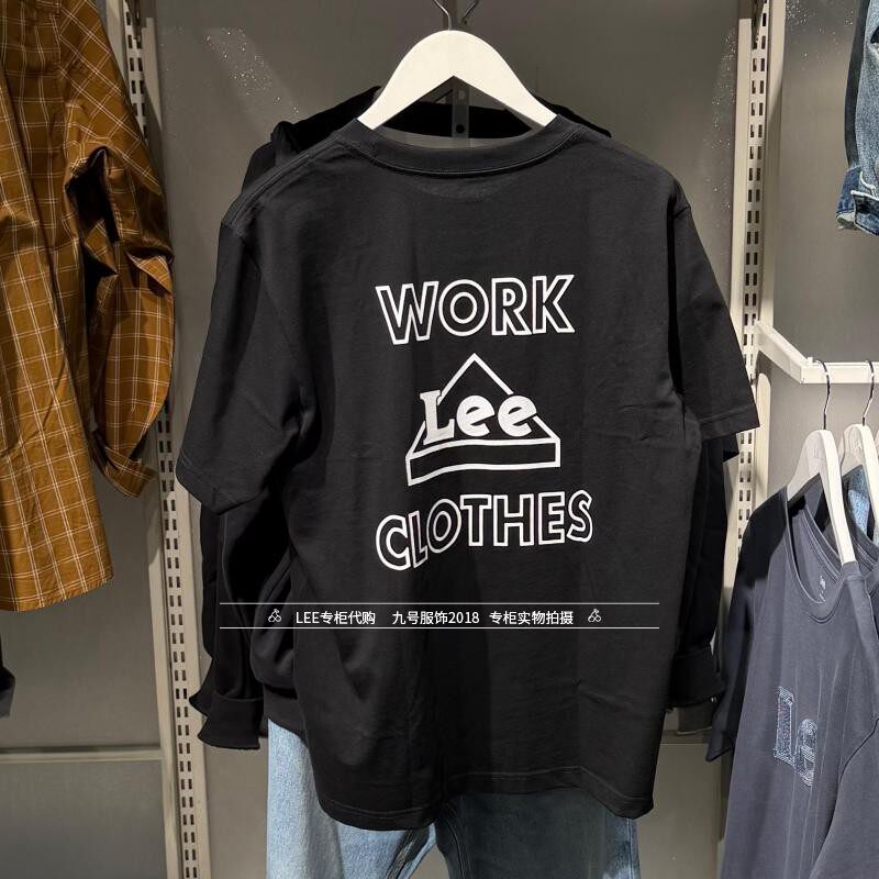 Lee正品2026新款男士时尚印花纯棉短袖T恤LMT012544211003-K11000