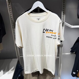 Lee正品2026新款男士101+字母印花短袖T恤LMT012978203401-A11003