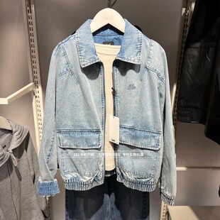 A09843 女士翻领拉链牛仔夹克外套LWT011826101291 Lee正品 2026款