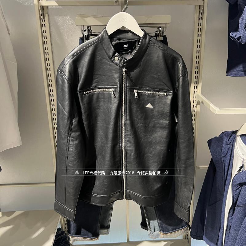 Lee男士机车服皮夹克外套