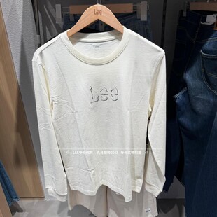 Lee正品2026新款男士LOGO印花简约长袖T恤LMT013488211000-A11003
