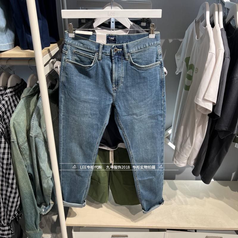 Lee拉链长裤水洗秋冬牛仔裤图片