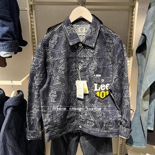 满印牛仔夹克外套LMT011880210998 Lee正品 101 男士 898L00 2026款