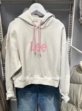 Lee正品 2026款女士logo印花连帽套头卫衣LWT012529207728-A09721