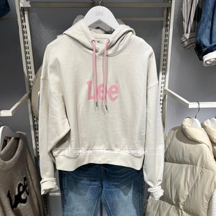 A09721 女士logo印花连帽套头卫衣LWT012529207728 Lee正品 2026款