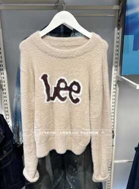 Lee正品 2025秋冬女士保暖毛绒毛衣针织衫LWT011297209278-A09128