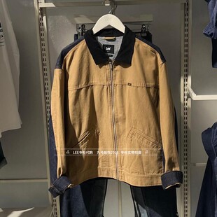 A09125 宽松拼接牛仔夹克外套LMT011380209287 Lee正品 2025秋男士