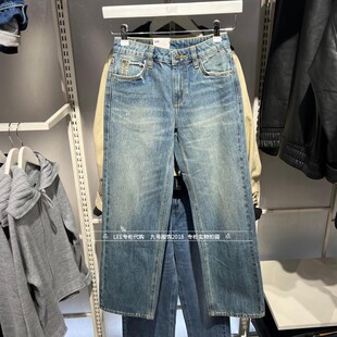 Lee正品2026款女士429宽松直筒阔腿牛仔裤LWB261429101291-A09848