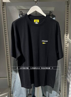 Lee正品2025新款联名情侣款宽松短袖棉T恤LUT0113263RX00F-K11000
