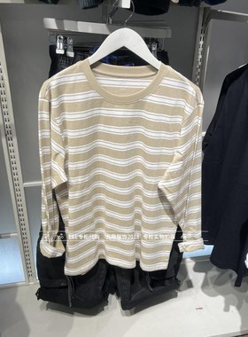 Lee正品2025春季男士百搭圆领条纹长袖T恤LMT010278207758-A07960