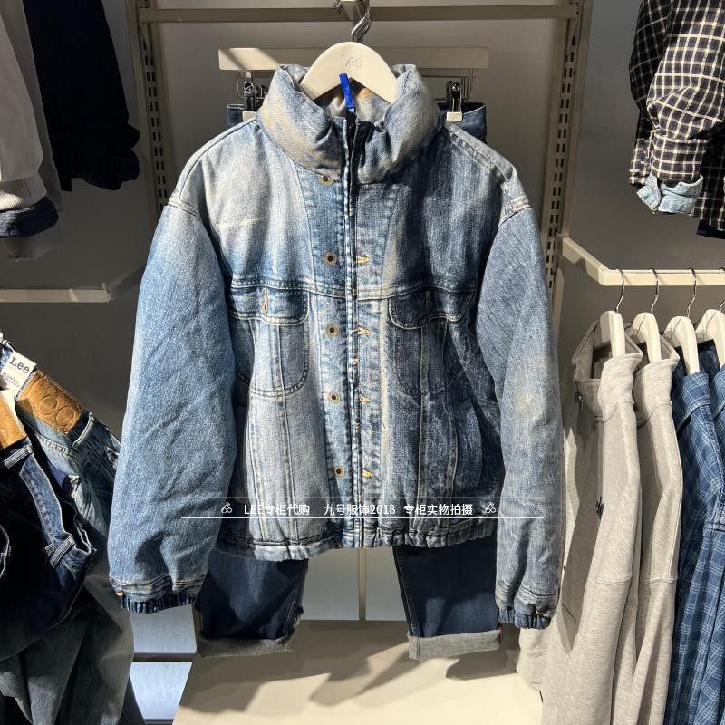 Lee正品 2025冬情侣款立领做旧羽绒服外套LUT011320209283-A09285