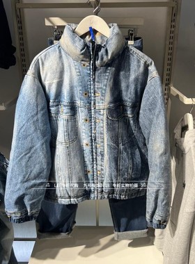 Lee正品 2025冬情侣款立领做旧羽绒服外套LUT011320209283-A09285