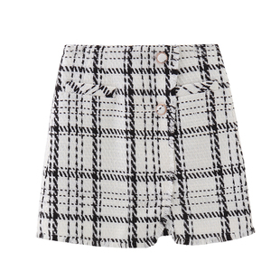 纹短裙 高腰a字小香风格 EBA1SKTT06 ED系列 柜999