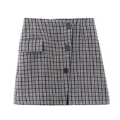 柜1299 摩系列 格纹粗花呢斜开襟半身裙MBA4SKT007