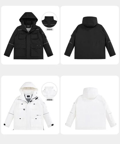 其他工装风连帽常规羽绒服