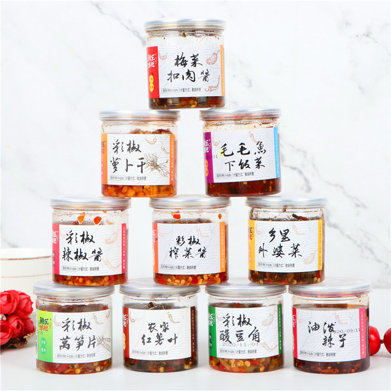 鱼乐味视罐装彩椒莴笋萝卜干