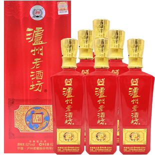 【官方直营】泸州老窖 泸州老酒坊红运开怀52度625ml*6瓶浓香型