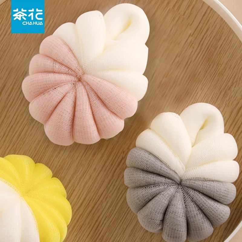 茶花沐浴球高档不散超柔软