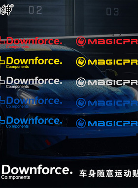 适用于领克03车贴01/02/05/06车身个性装饰侧裙改装Downforce贴纸