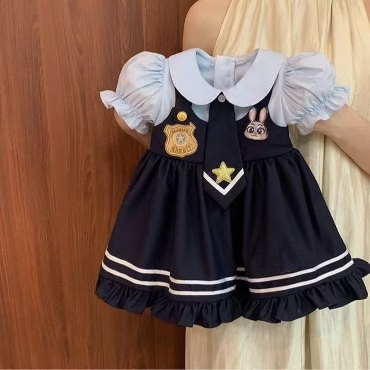女童洛丽塔公主裙兔子警官连衣裙大货批发链接