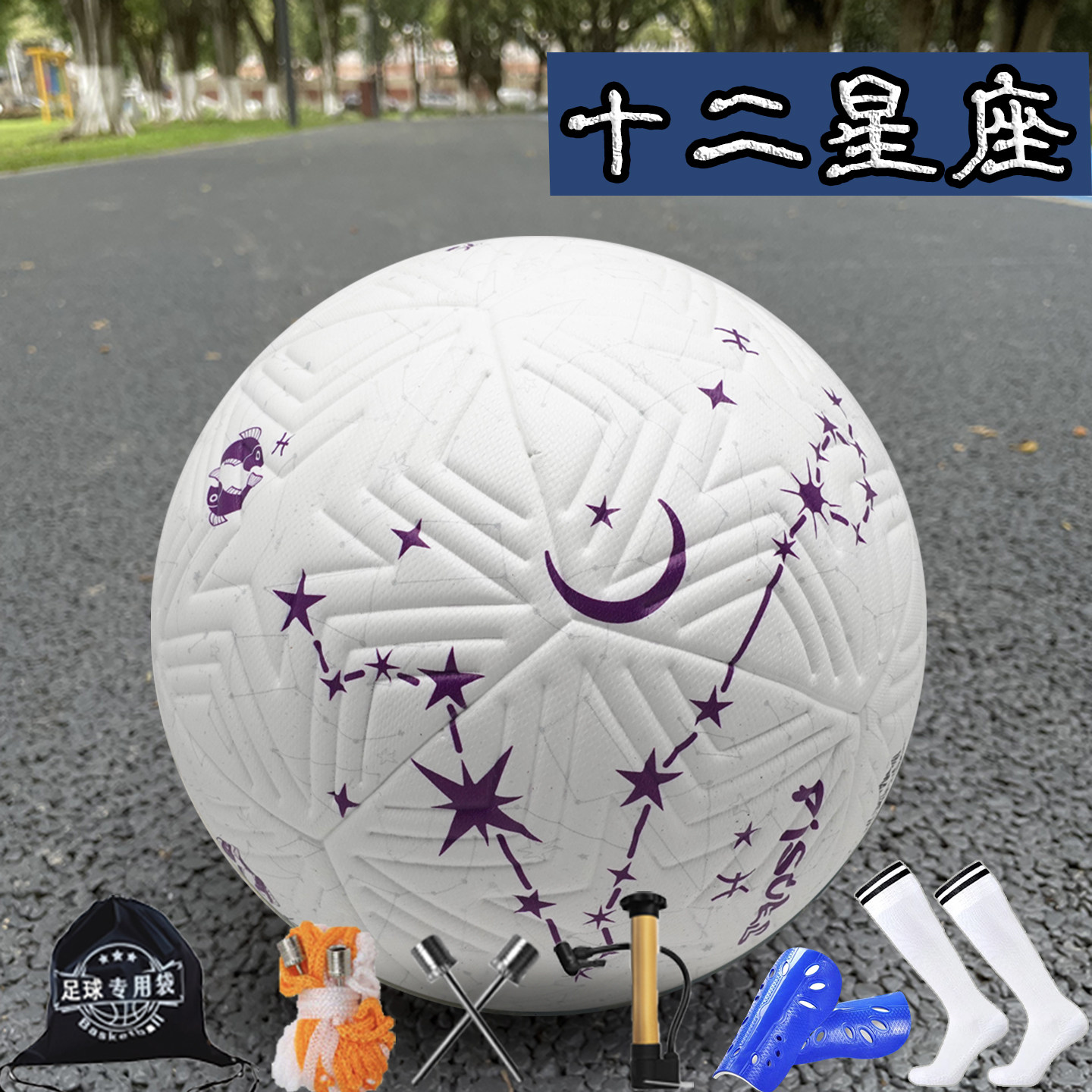 威力虎十二星座热粘合防爆足球
