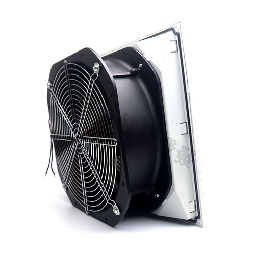 220V110V380V开孔292*292机箱拒排气百叶窗防尘过滤网组28080风机