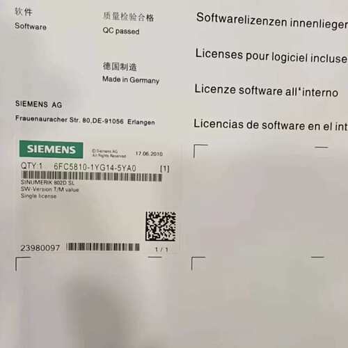议价正品802D SL程序卡6FC5810-3YG12-14-0-3-1-6-7-5-YA0