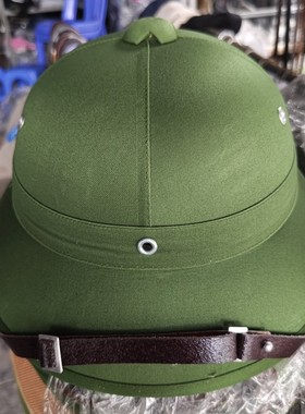 越南全民帽子绿色经典老式遮阳帽户外活动渔夫帽隔热很好1966款