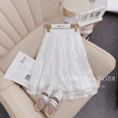 洋气童装 女童半身裙春季 2026新款 儿童蕾丝花边蛋糕裙小女孩公主裙