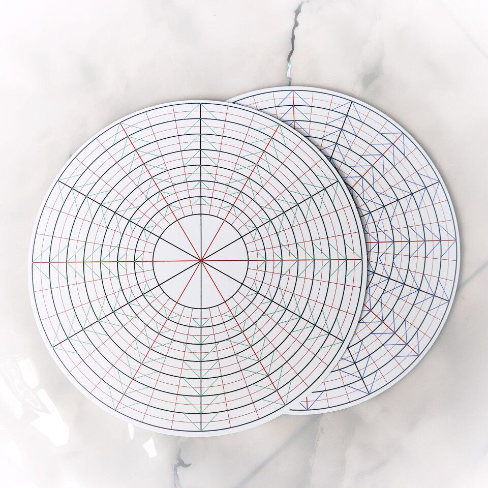 寄售现货-吧唧托48等分圆手工亚克力制作垫板