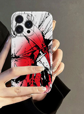 暗黑风悟空艺术小众适用高级感卡通iPhone16promax苹果15prox菲林手机壳新款13/1214proVIVOX100