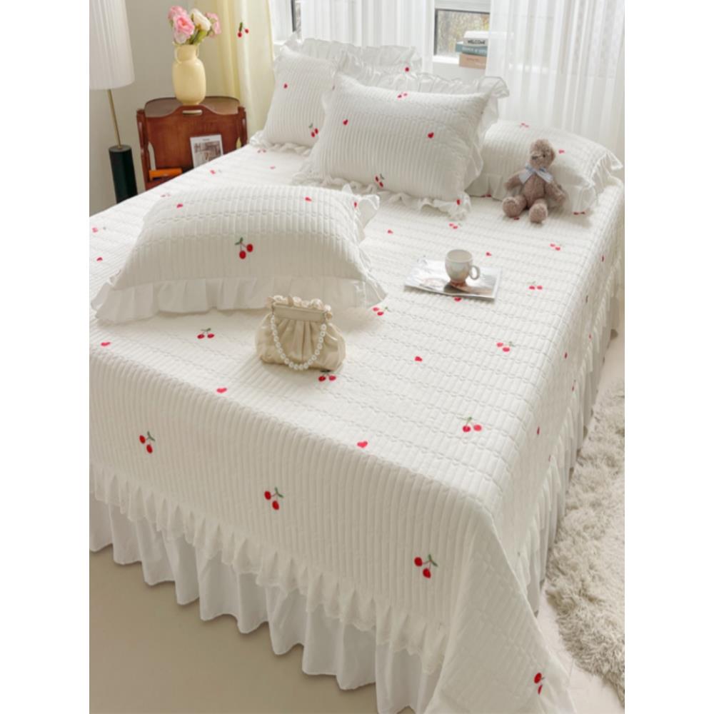 韓式純棉100刺繡小櫻桃床