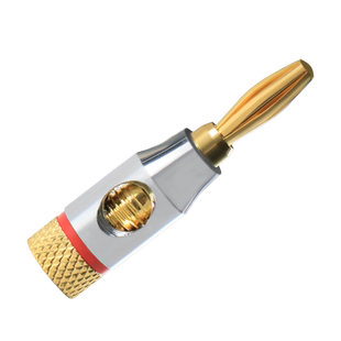 蓝叶纯铜发烧音箱响喇叭线接头 banana插头4MM音频灯笼头香蕉头