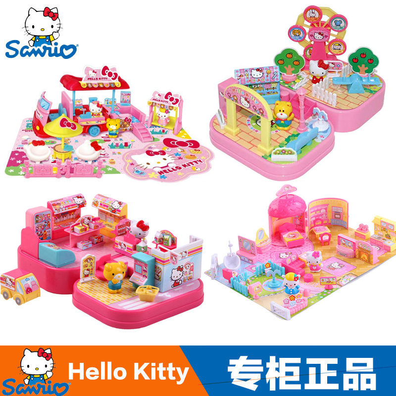 Hello Kitty HelloKitty Corner Story Convenience Store Cafe Fast Car Burger Shop Play house Toysin the Toy/Childs/Puzzle/Building block/Model , Simulation/Play house toys , Play house toys  category - from Buy2taobao.com to provide professional Taobao agent buy service