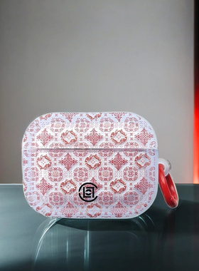潮牌CLOT陈冠希黑白丝绸适用airpodspro3保护套airpodspro2保护壳苹果三代耳机保护壳airpods3保护套airpods4