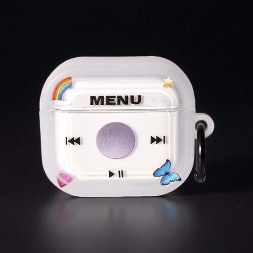 个性音乐播放器适用airpodspro3保护套airpodspro2保护壳苹果三代耳机保护壳airpods3保护套airpods4INS风