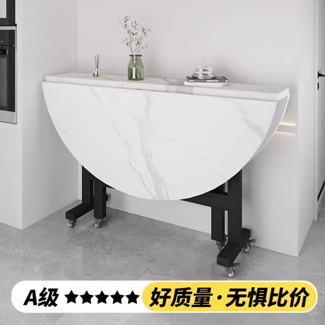 洛港 折叠桌便携式餐桌家用饭桌简易折叠圆桌大桌可移动便携商用