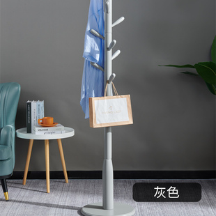 衣帽架落地卧室挂衣架单杆简约现代家用书包衣服架奶油风 洛港 个