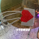 Ретро металлическая плетеная барсетка, сумка подмышку, сумка через плечо